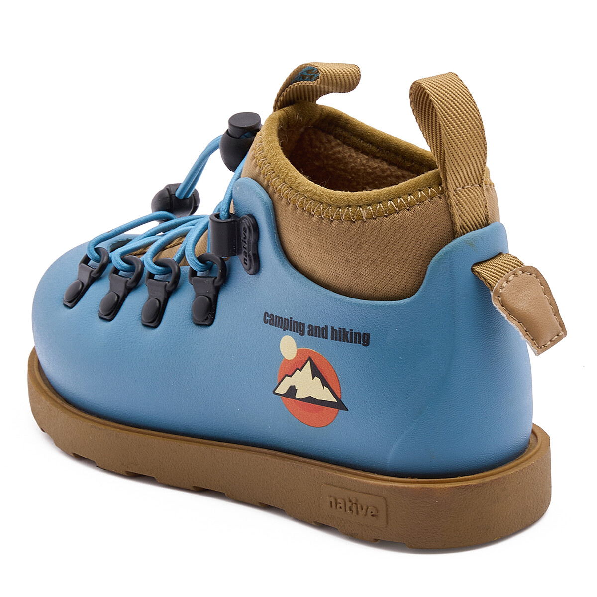 Fitzsimmons Kids Boots Kids Delphinium Blue|горный принт|коричневый Native Shoes, синий — фото 4