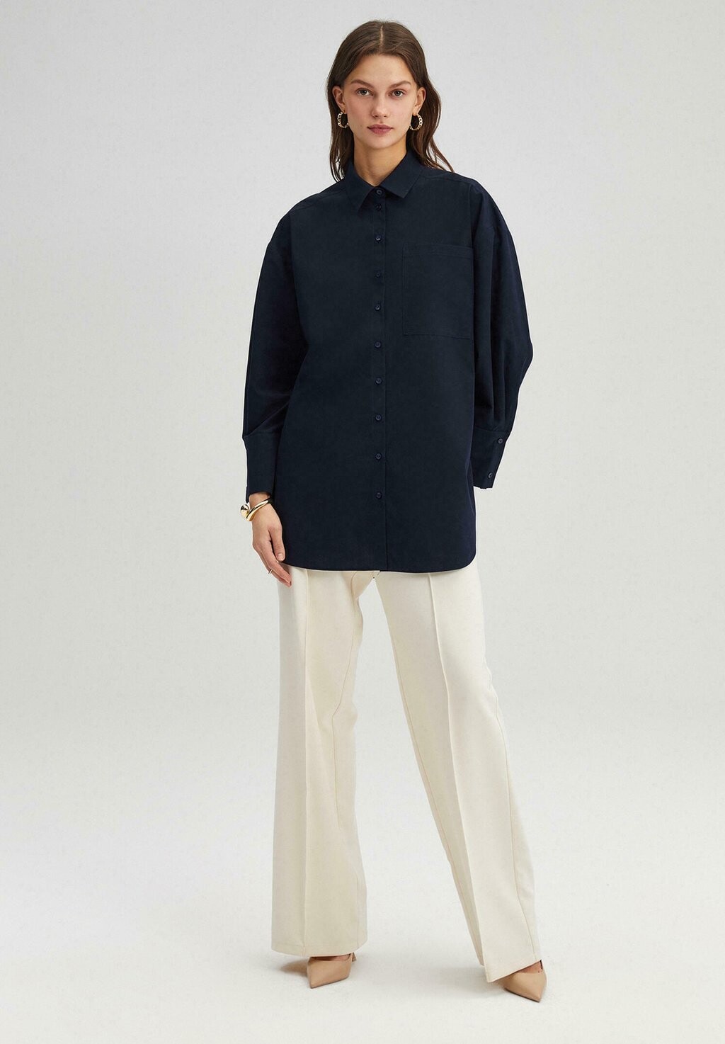 

Рубашка POPLIN Touché Privé, темно-синий
