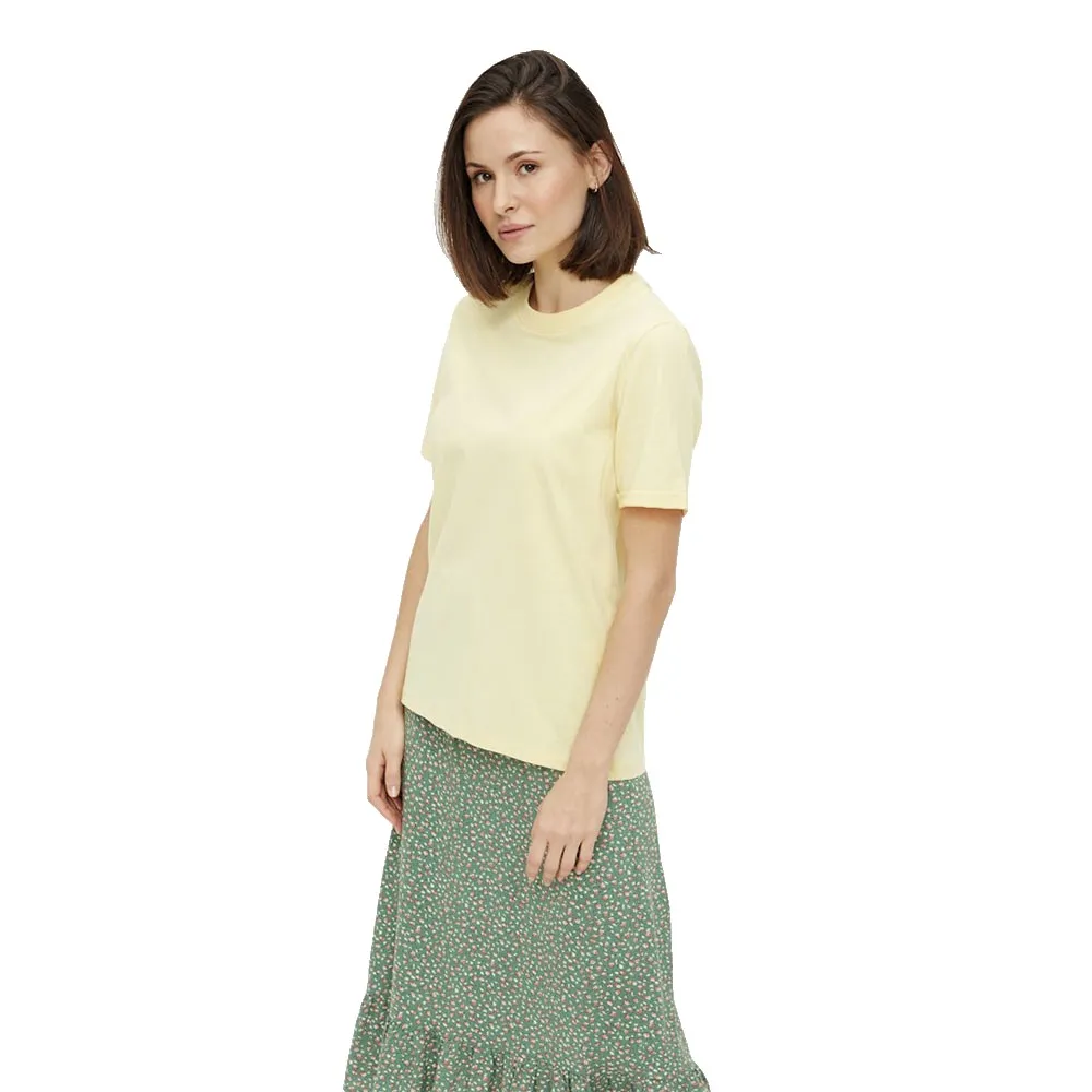 

Футболка с коротким рукавом Pieces Ria Fold Up Solid, желтый