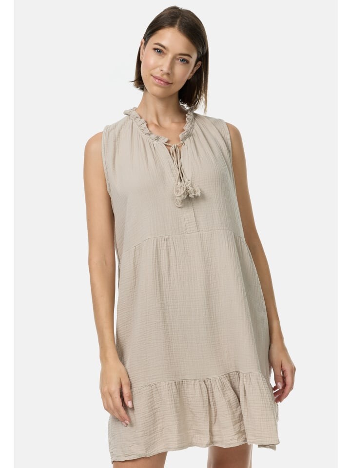 

Короткое платье PM SELECTED Musselin Kleid, бежевый
