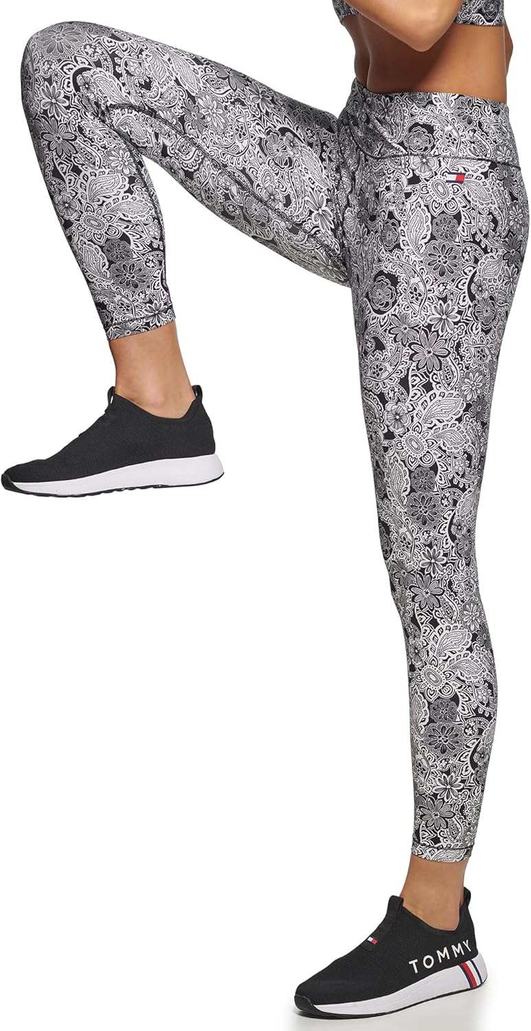 Женские леггинсы Tommy Hilfiger Twist Front High Rise 7/8, Black Combo — фото 3