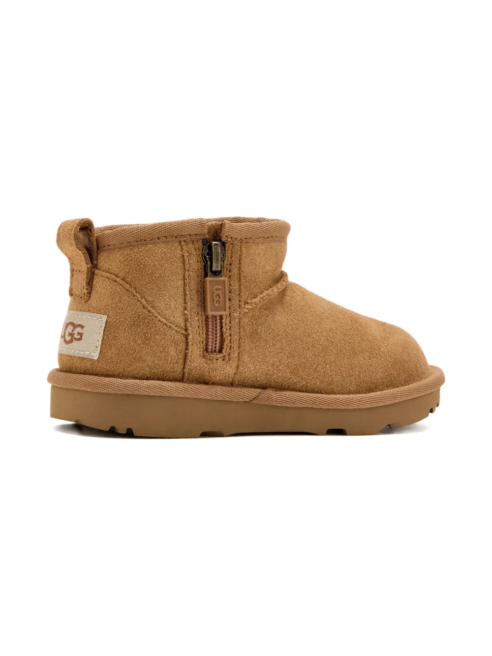 Ультра-мини классические замшевые ботинки Ugg Kids, коричневый — фото 3