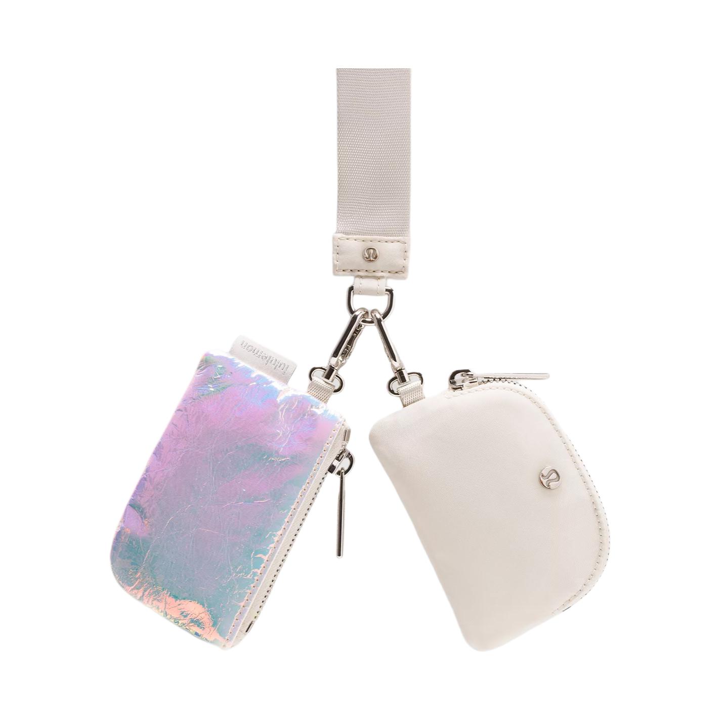 

Lululemon Полиэстеровый кошелёк для монет женский радужный разноцветный костяной, Rainbow Multicolor Bone