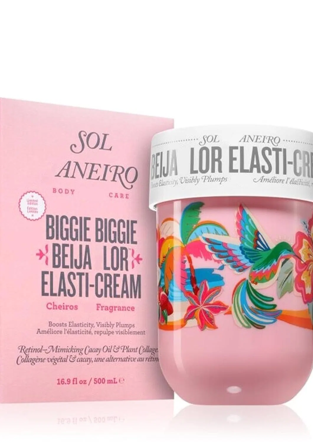 Увлажняющий крем для тела SOLEI JANRO Biggie Bum Beia Flor Collagen Elasti Cream 500 мл Natur Pur Lieferalles E.C. — фото 2