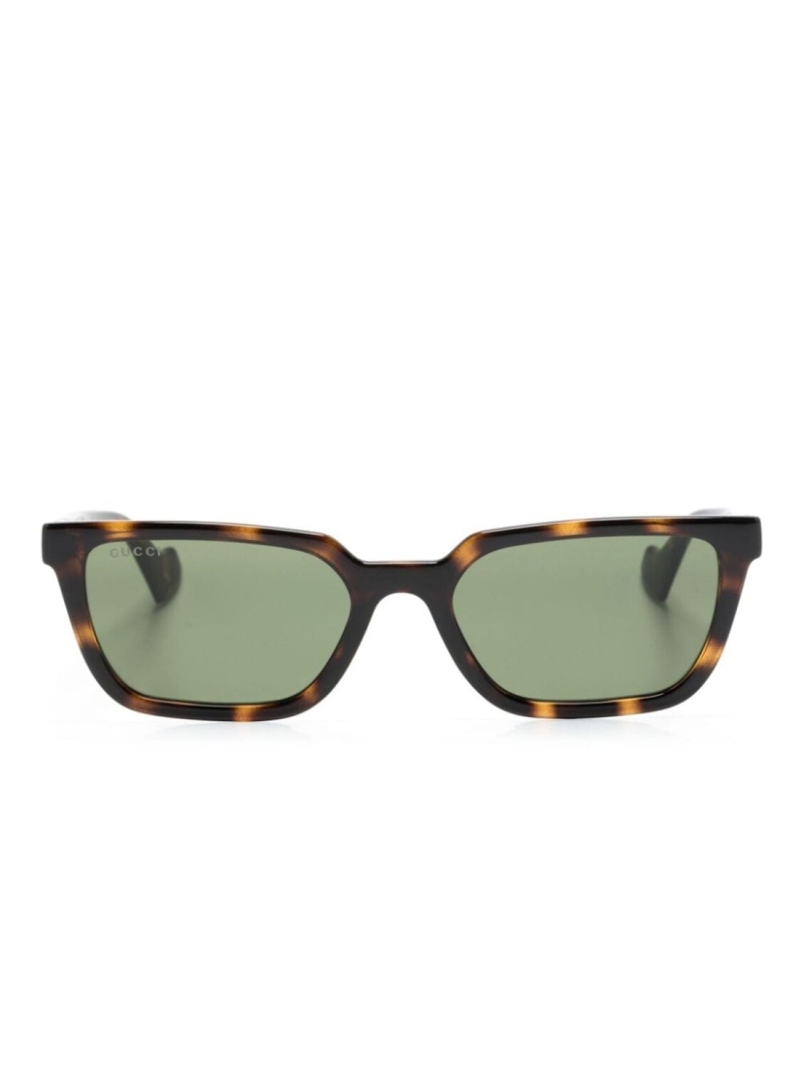 

Gucci Eyewear солнцезащитные очки в прямоугольной оправе, коричневый