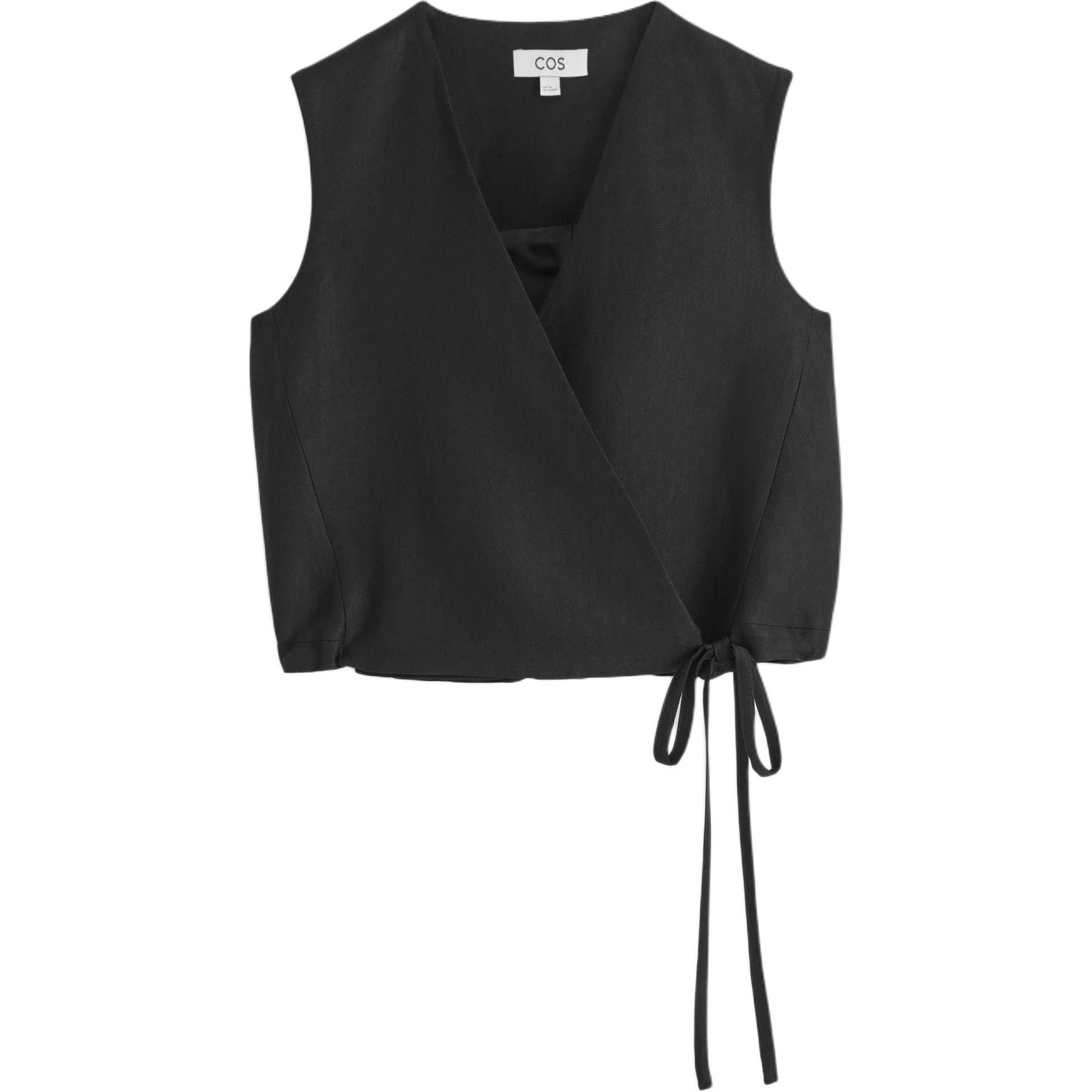 

COS Женский черный жилет, Black