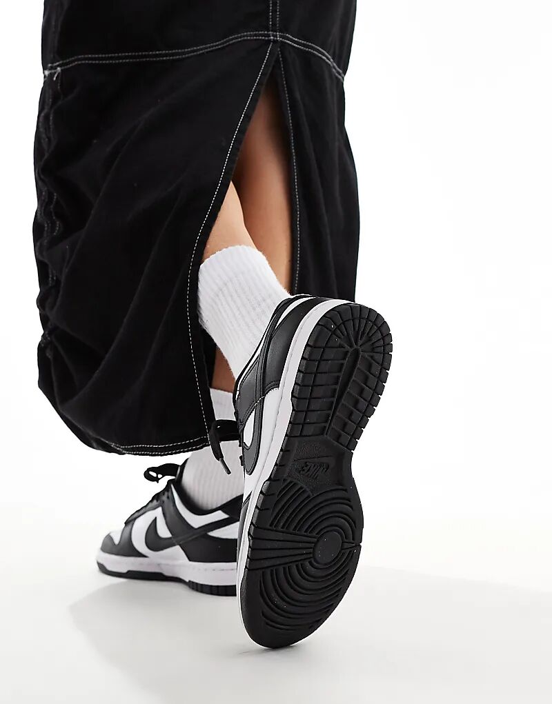 Кроссовки Nike Dunk Low NN белого и черного цветов — фото 4