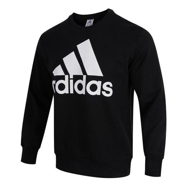 

Рубашка adidas Essentials French Terry Big Logo Sweatshirt 'Black', черный