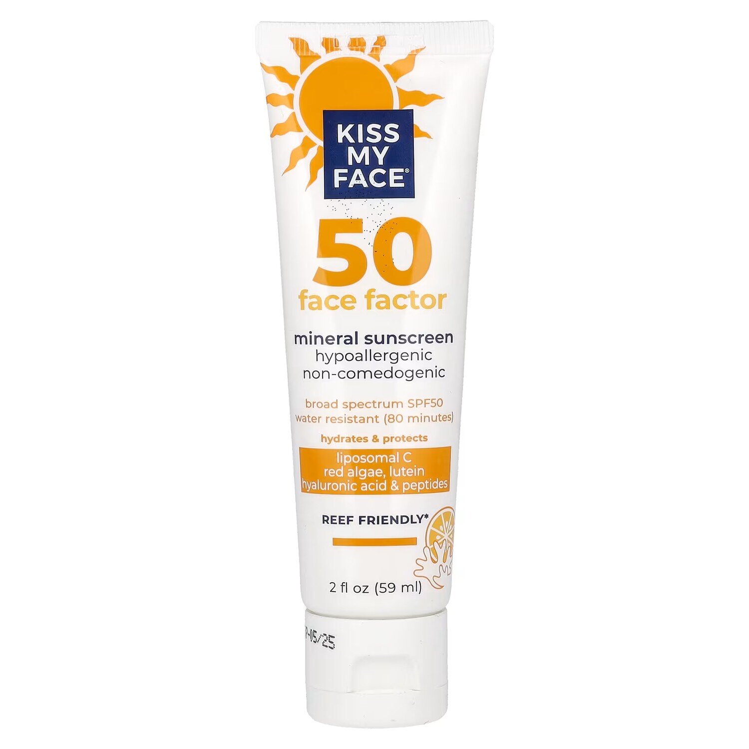 

Минеральный солнцезащитный крем Face Factor SPF 50 гипоаллергенный, 2, 59 м