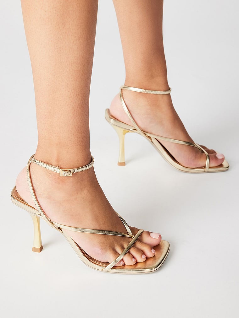 Туфли на каблуке с ремешками от Энни Steve Madden, цвет champagne — фото 3