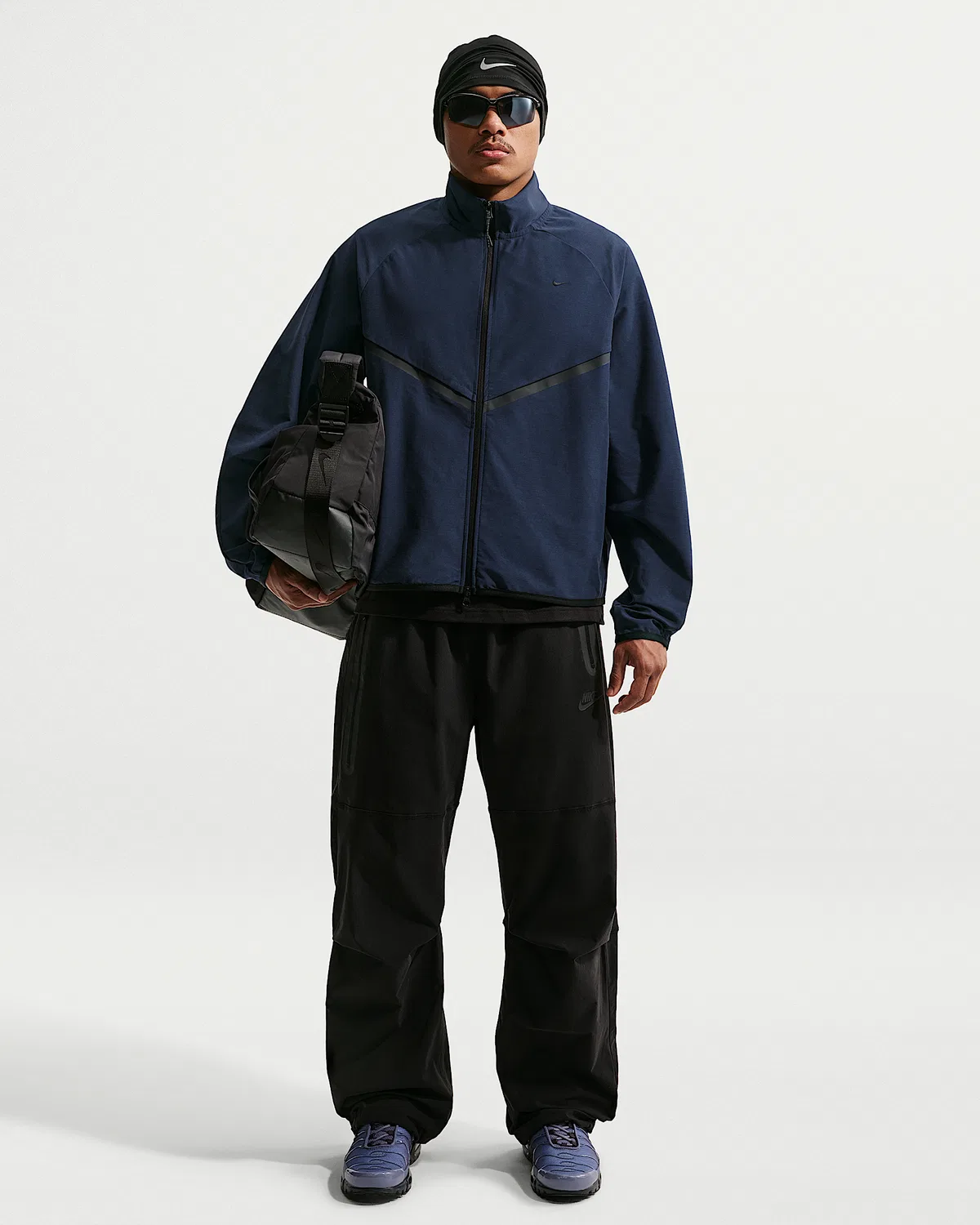 Мужская ветровка Dri-FIT Shori Knit Track Nike Sportswear Tech, Obsidian/Black — фото 4