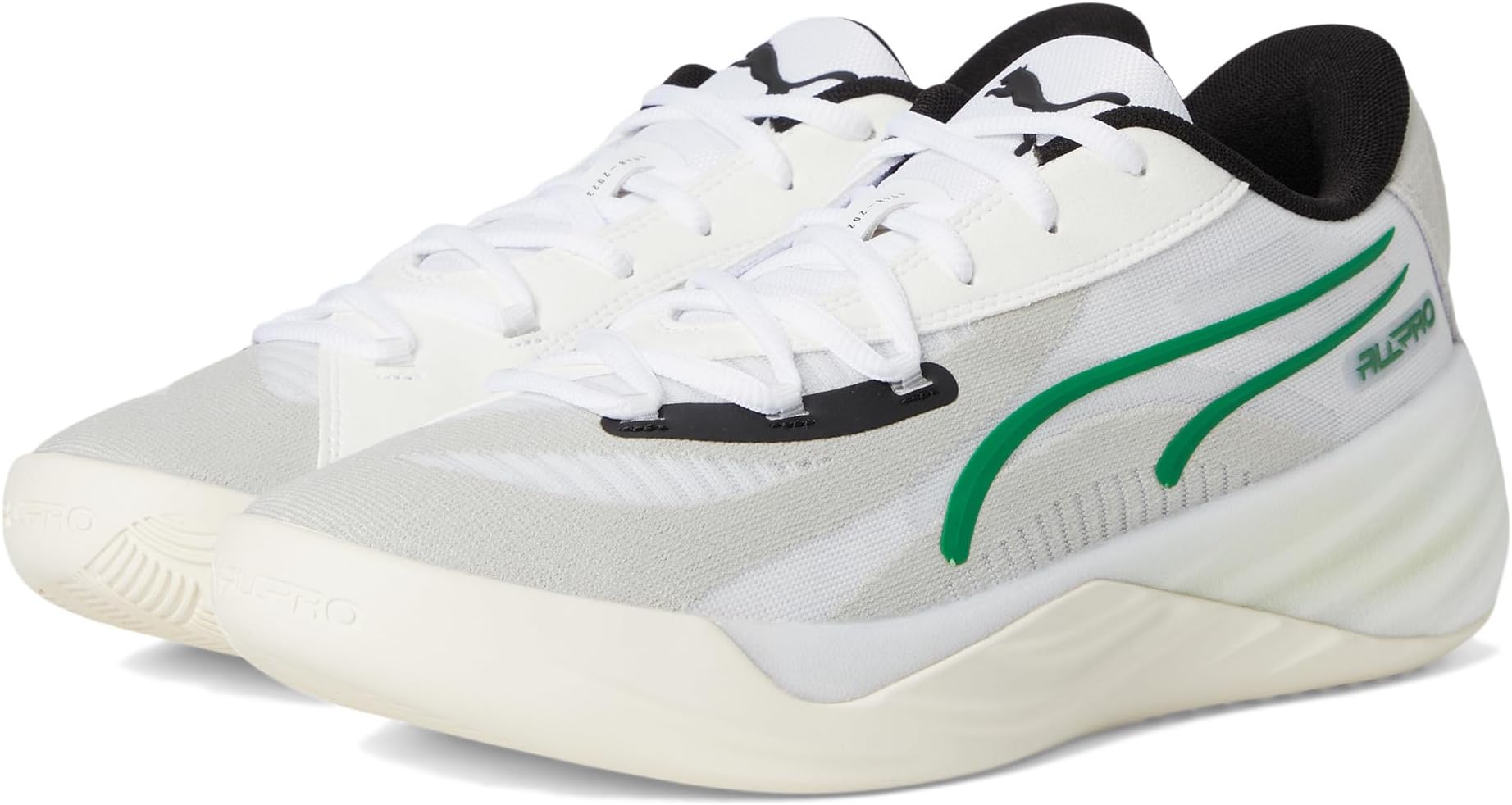 

Кроссовки PUMA All-Pro Nitro, цвет Warm White/Glacial Gray/Archive Green