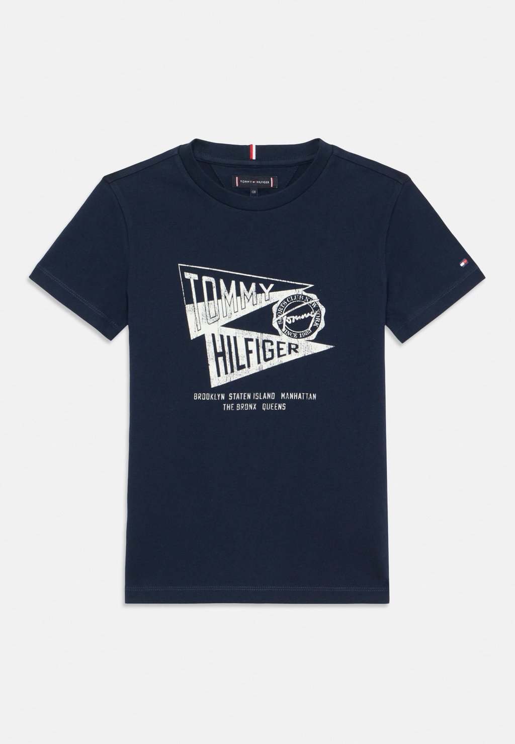 

Футболка с принтом TEXTURED GRAPHIC PRINT TEE Tommy Hilfiger, темно-синий