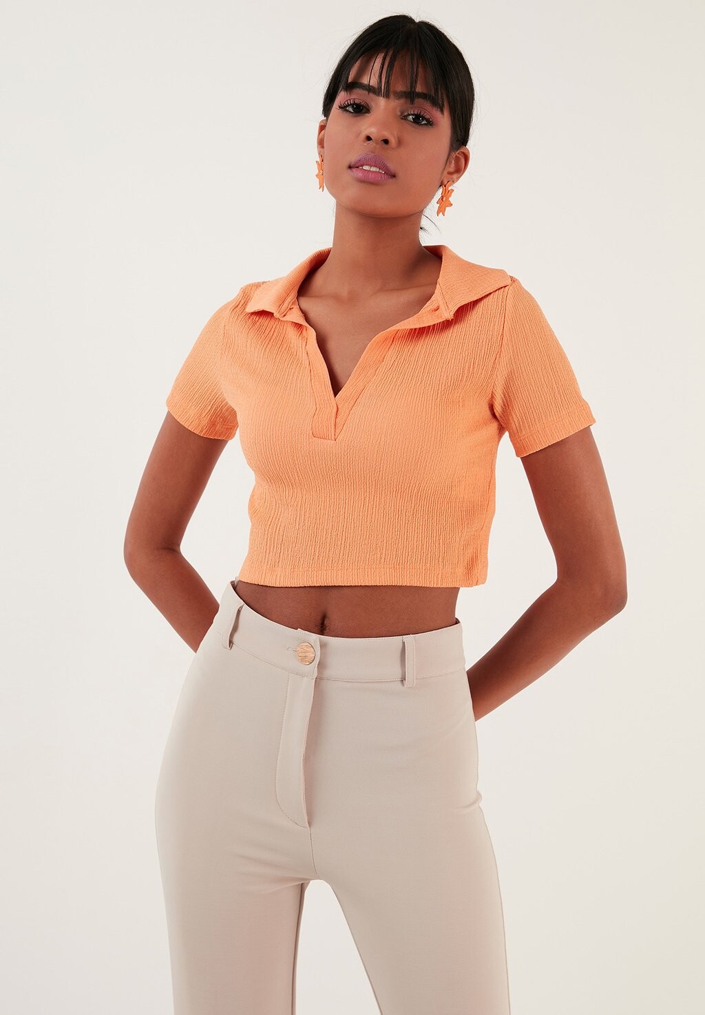 

Блузка SLIM FIT LELA, цвет light orange