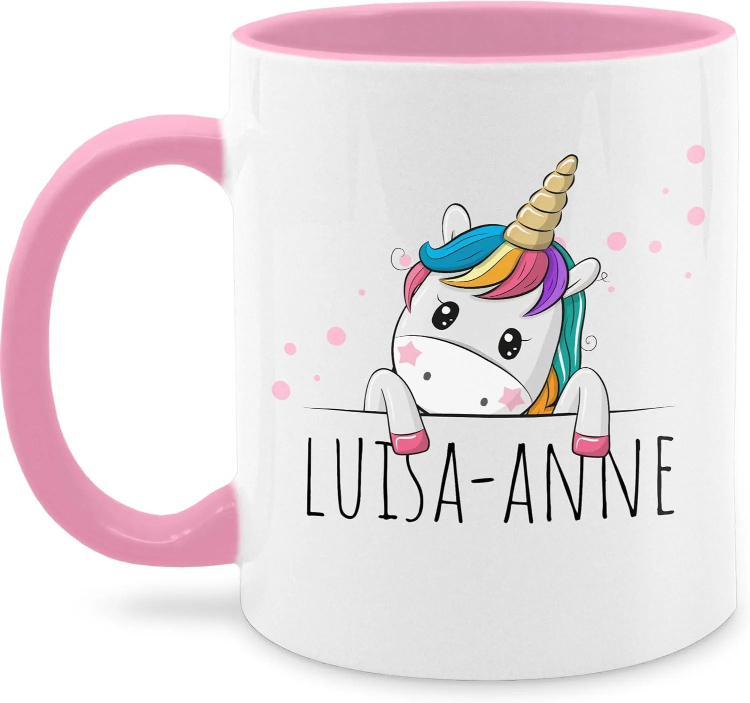 Кружка 325 мл – Unicorns – Gift Unicorn Sweet – Pink Geschenk mit Namen personalisiert by Shirtracer
