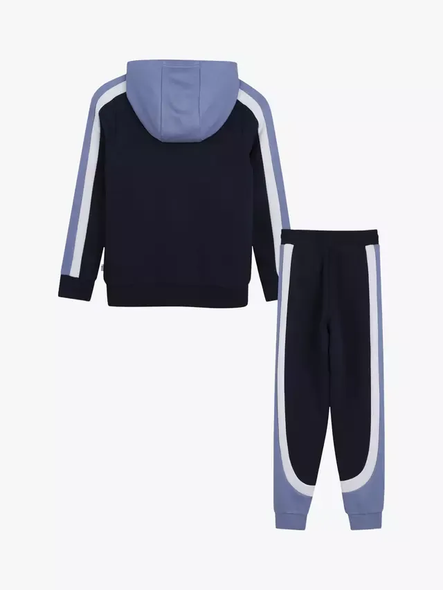 Детский спортивный костюм BOSS в полоску с цветными блоками HUGO BOSS, Navy — фото 2