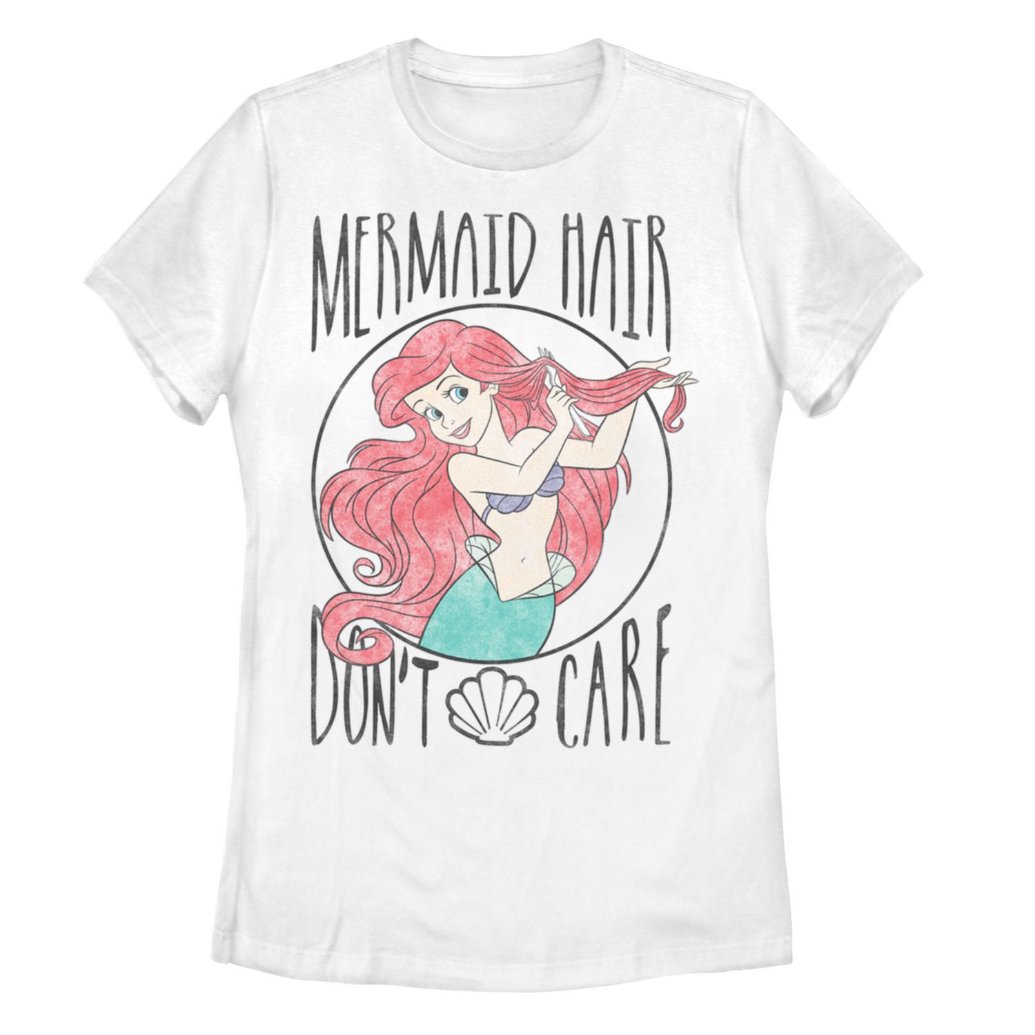 

Футболка Disney's Little Mermaid Ariel Mermaid Hair Don't Care для детей Licensed Character