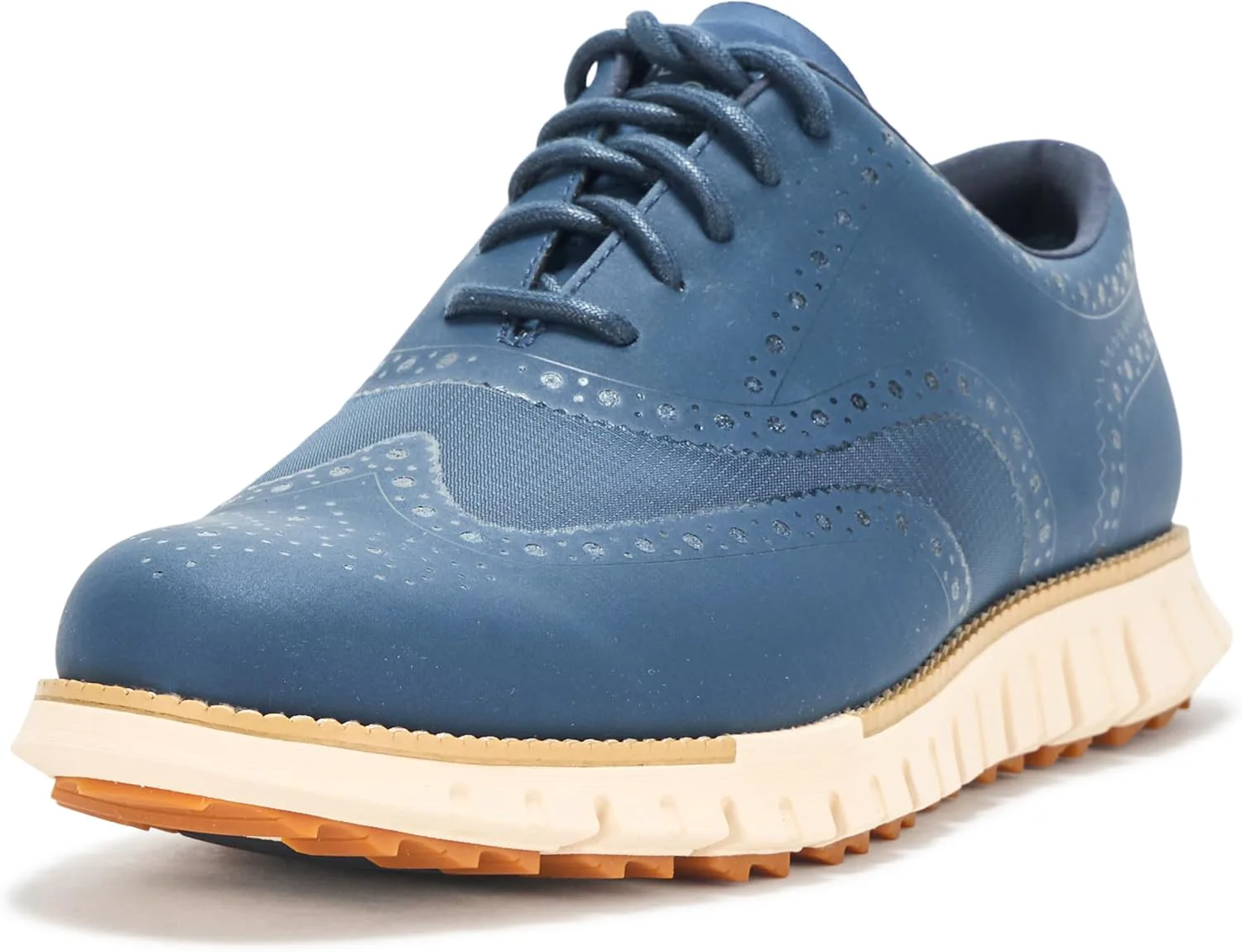 Мужские гольф-кроссовки Cole Haan Zerogrand Remastered No Sew Wingtip водонепроницаемые, слоновая кость