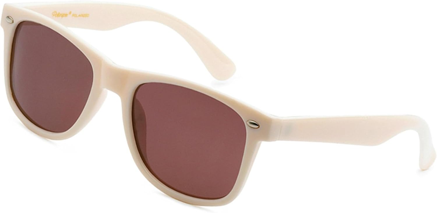 

Поляризованные солнцезащитные очки PolarSpex для мужчин и женщин – защита от УФ-излучения, прочные и легкие, в стиле ретро, ​​идеально подходят для вождения и рыбалки, Ivory Beige | Ash Smoke