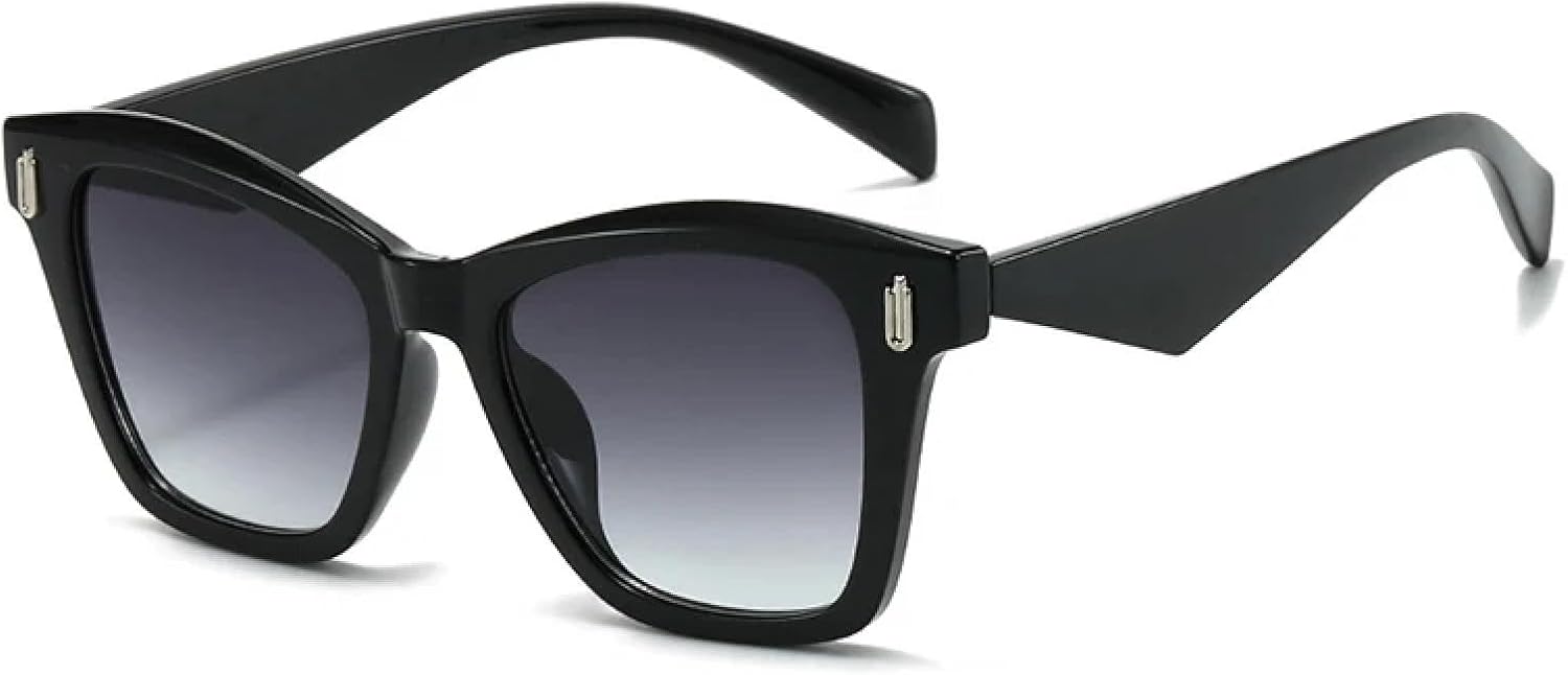 

Солнцезащитные очки «кошачий глаз» Модные женские градиентные солнцезащитные очки с защитой от УФ-излучения UV400 Ретро солнцезащитные очки для мужчин TVTBBVV, Black Gray Gradient