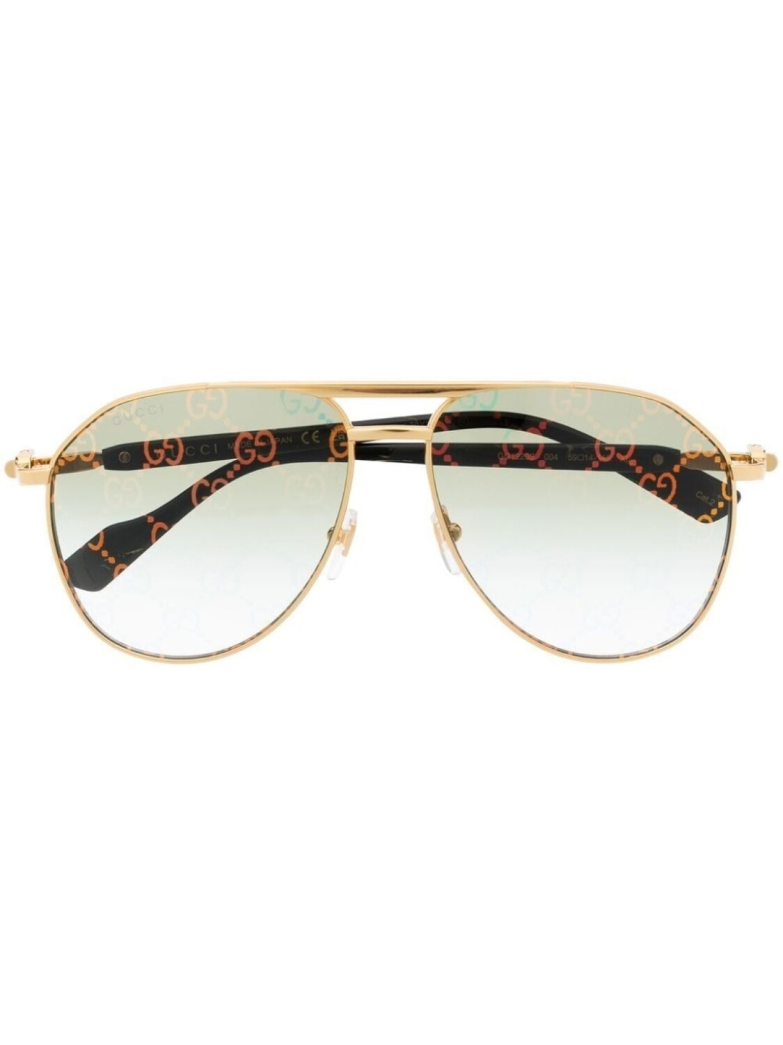 

Солнцезащитные очки-пилоты Gucci Eyewear, золотистый