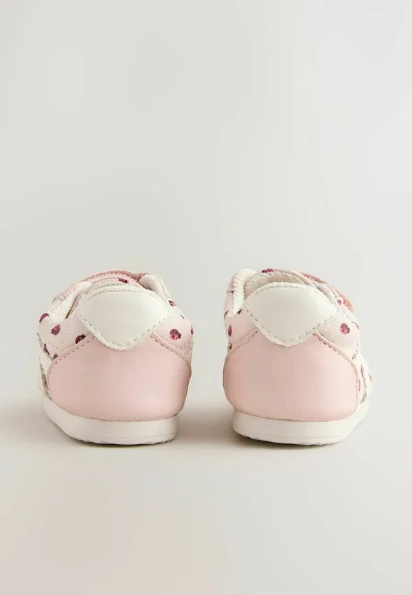 Кроссовки Next, Regular fit baby touch fastening trainers, розовый божья коровка — фото 4