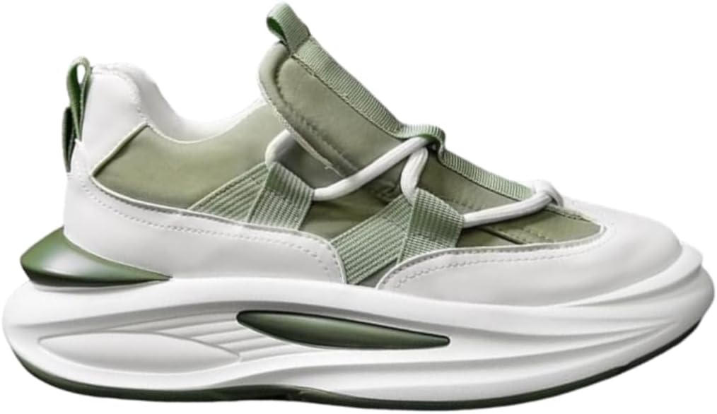 

Мужские кроссовки с толстой подошвой, дышащие, легкие, повседневные, спортивные, для бега, прогулок и тенниса Lexamen, зеленый