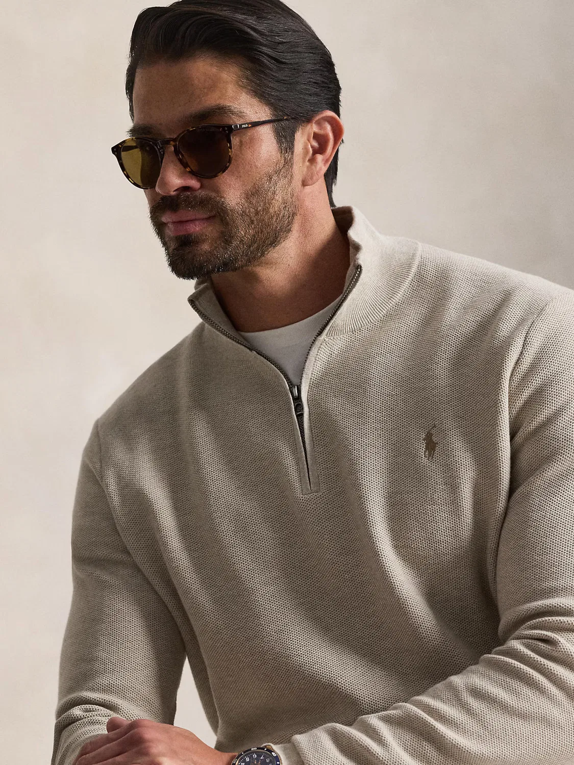 Свитер Polo Ralph Lauren Big & Tall, Light Brown — фото 2