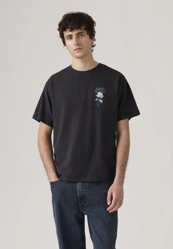 Футболка Levi'S Vintage fit graphic tee print, цвет черный — фото 2