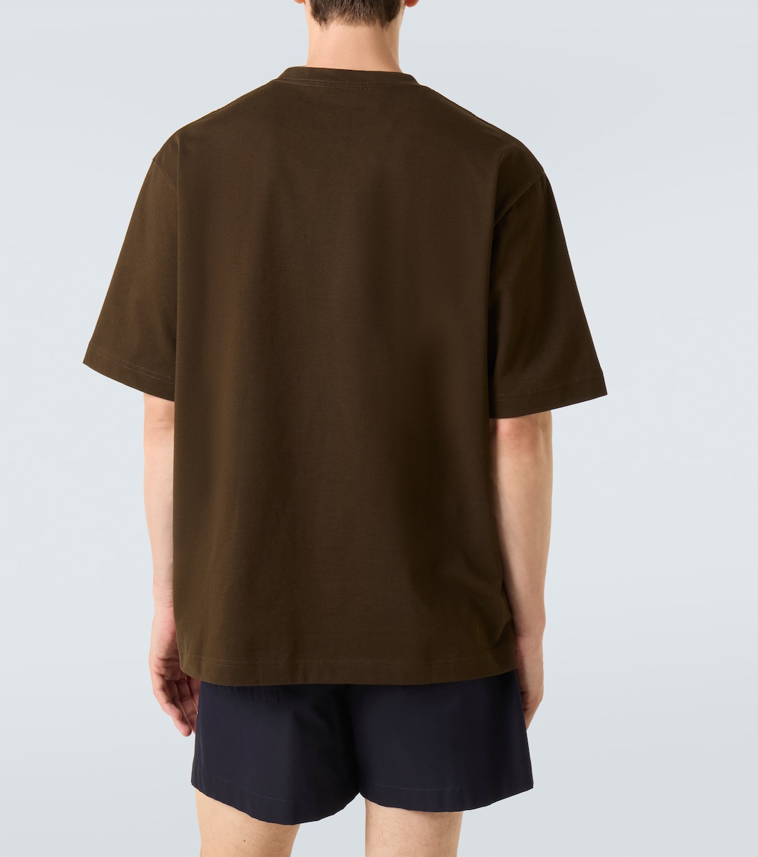 Футболка из хлопкового джерси с логотипом Gucci, Brown/Mc — фото 4