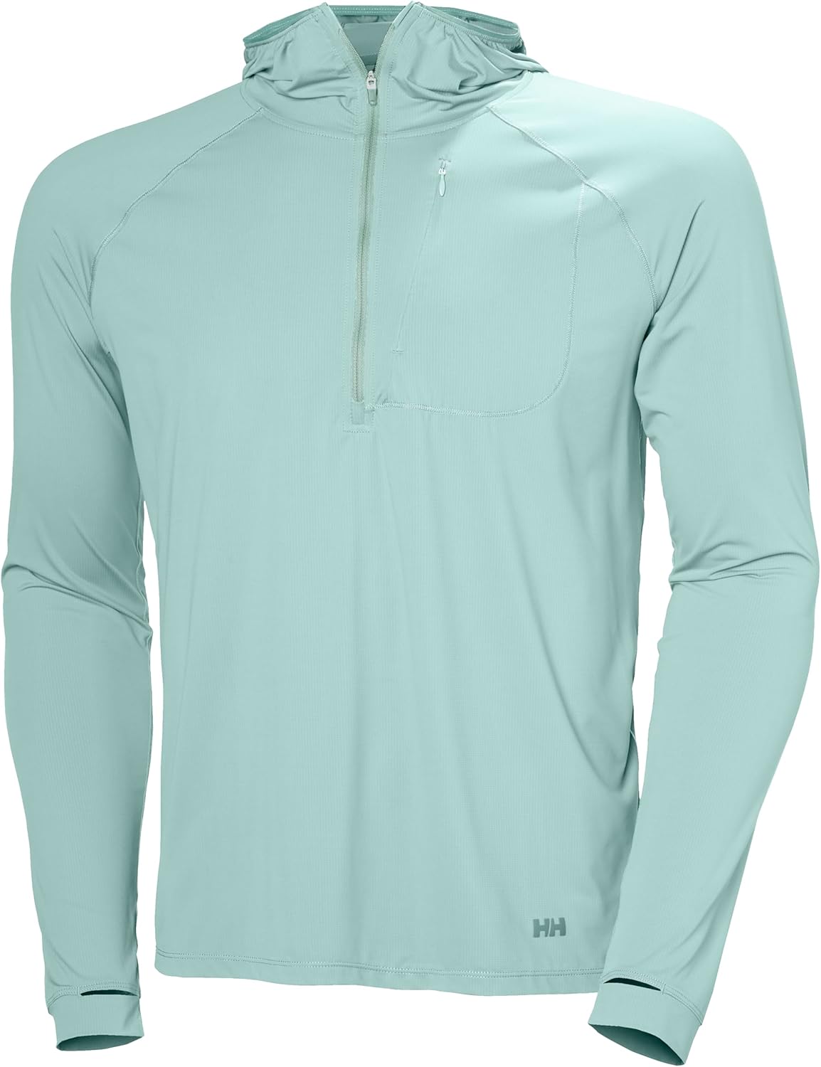 

Толстовка Helly-Hansen Shine Solen 1/2 Zip Hoodie мужская - легкая, дышащая, с защитой от ультрафиолета Helly Hansen, 462 Green Mist