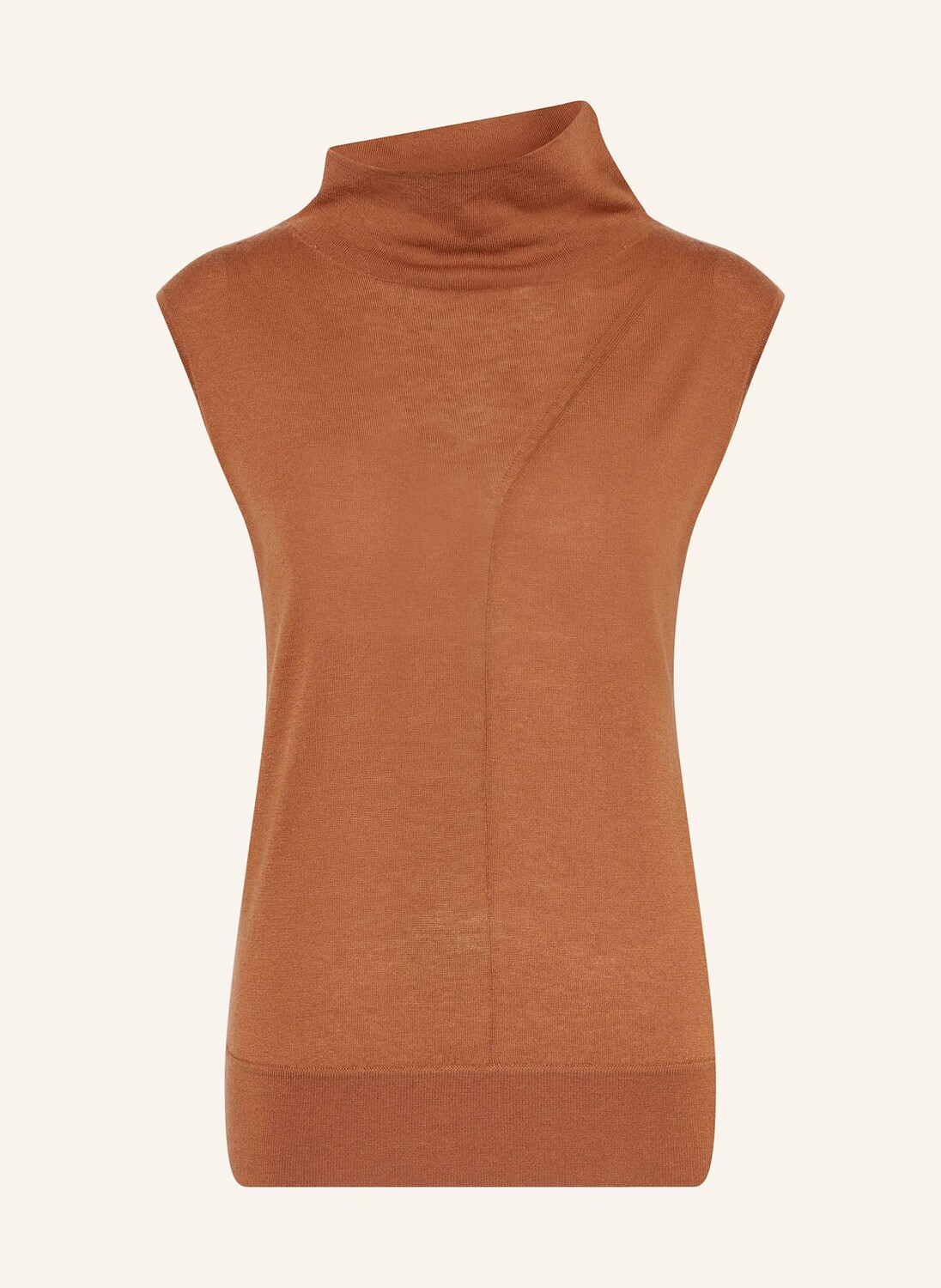 

Вязаный топ harper REISS, коричневый