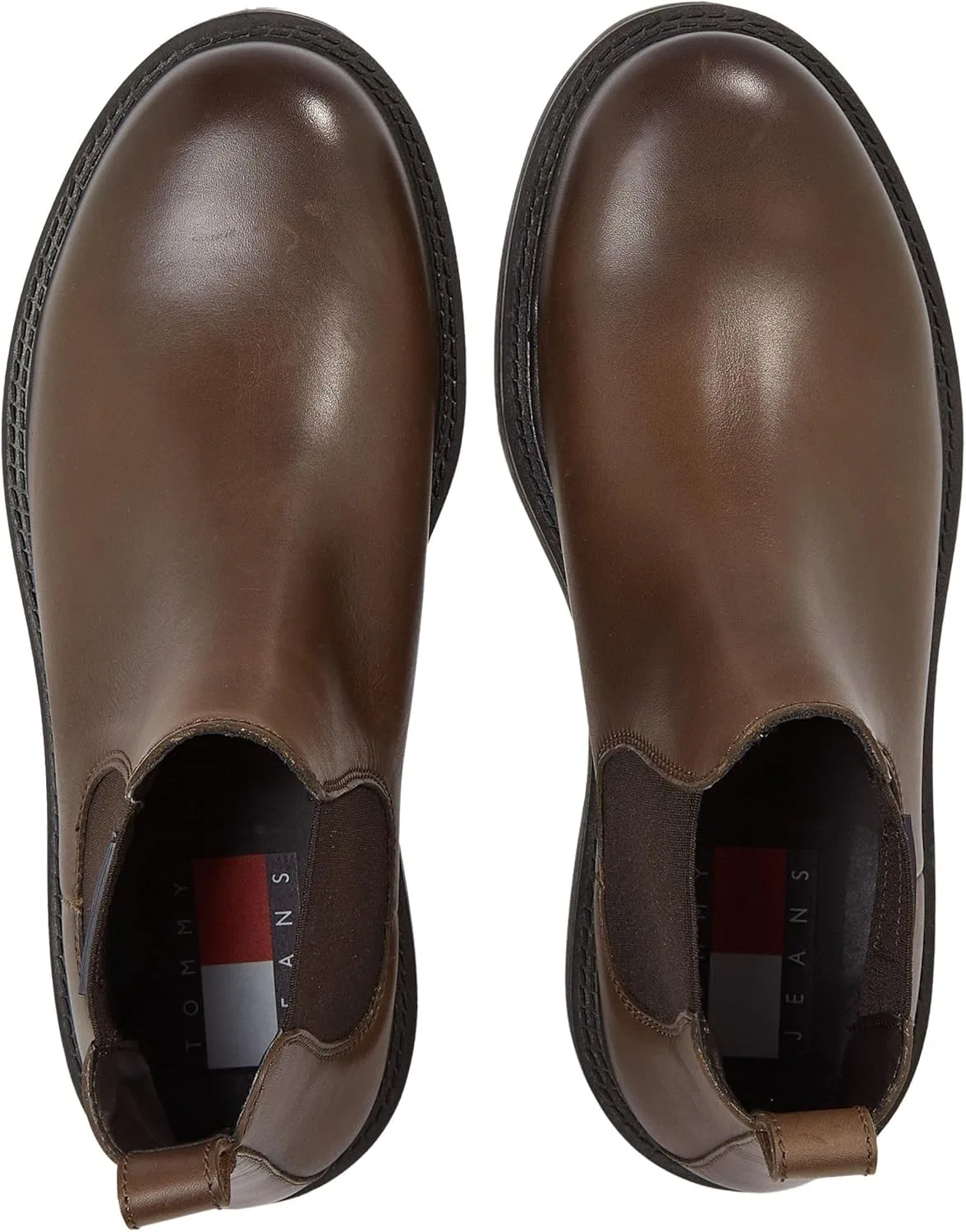 Мужские ботинки Tommy Hilfiger TJM Napa Leather Em0em01254 средней высоты, Brown — фото 3