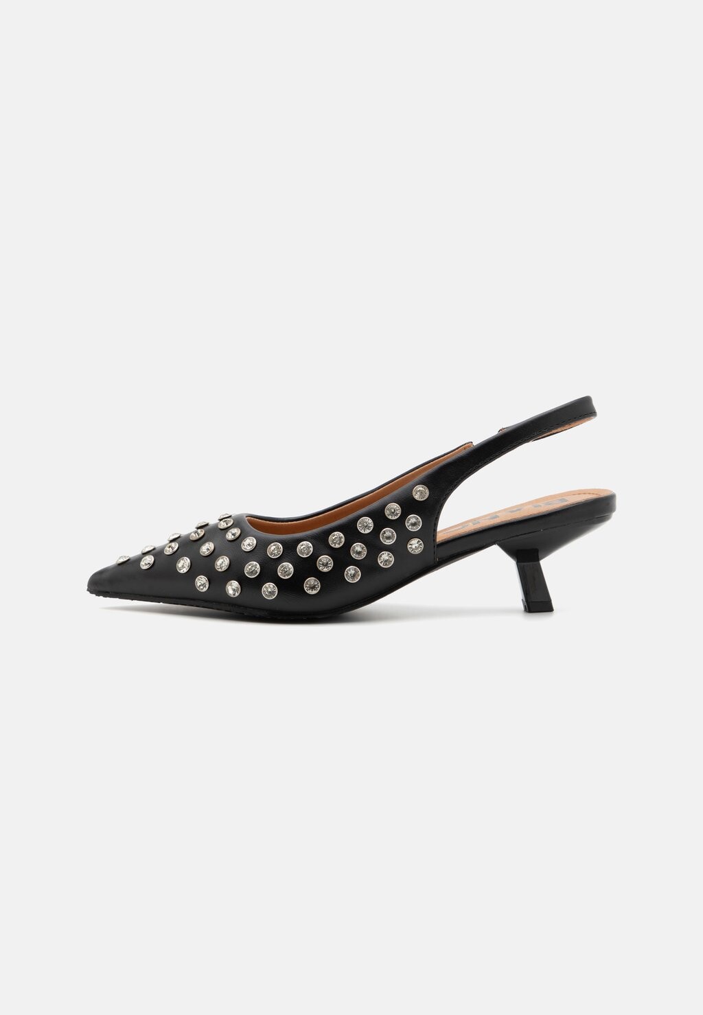 Классические туфли на каблуке BIAKRISTIN KITTEN HEEL SLINGBACK Bianco, черный — фото 3