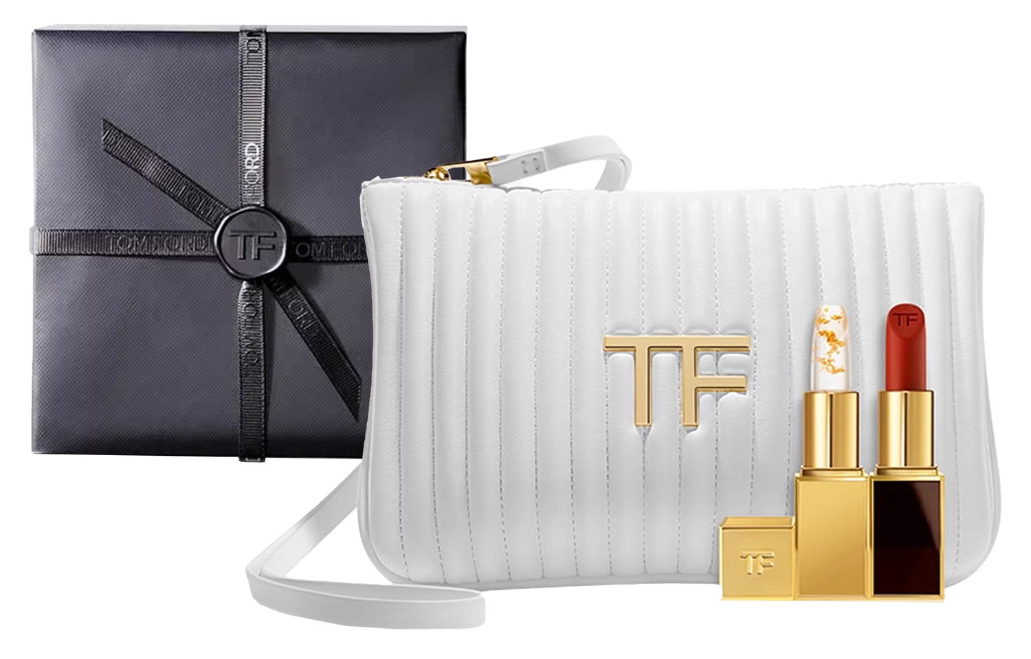 

Ограниченная коллекция TF двухцветных помад для губ матовые легко растушевываются с шиммером набор 2 шт, подарок для девушки подарок на день рождения TOM FORD