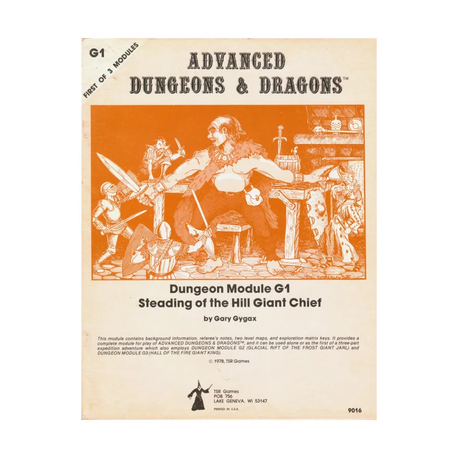 

Модуль Steading of the Hill Giant Chief (4th Printing), Advanced Dungeons & Dragons (1st Edition) - Modules & Adventures - D, G & Q Series