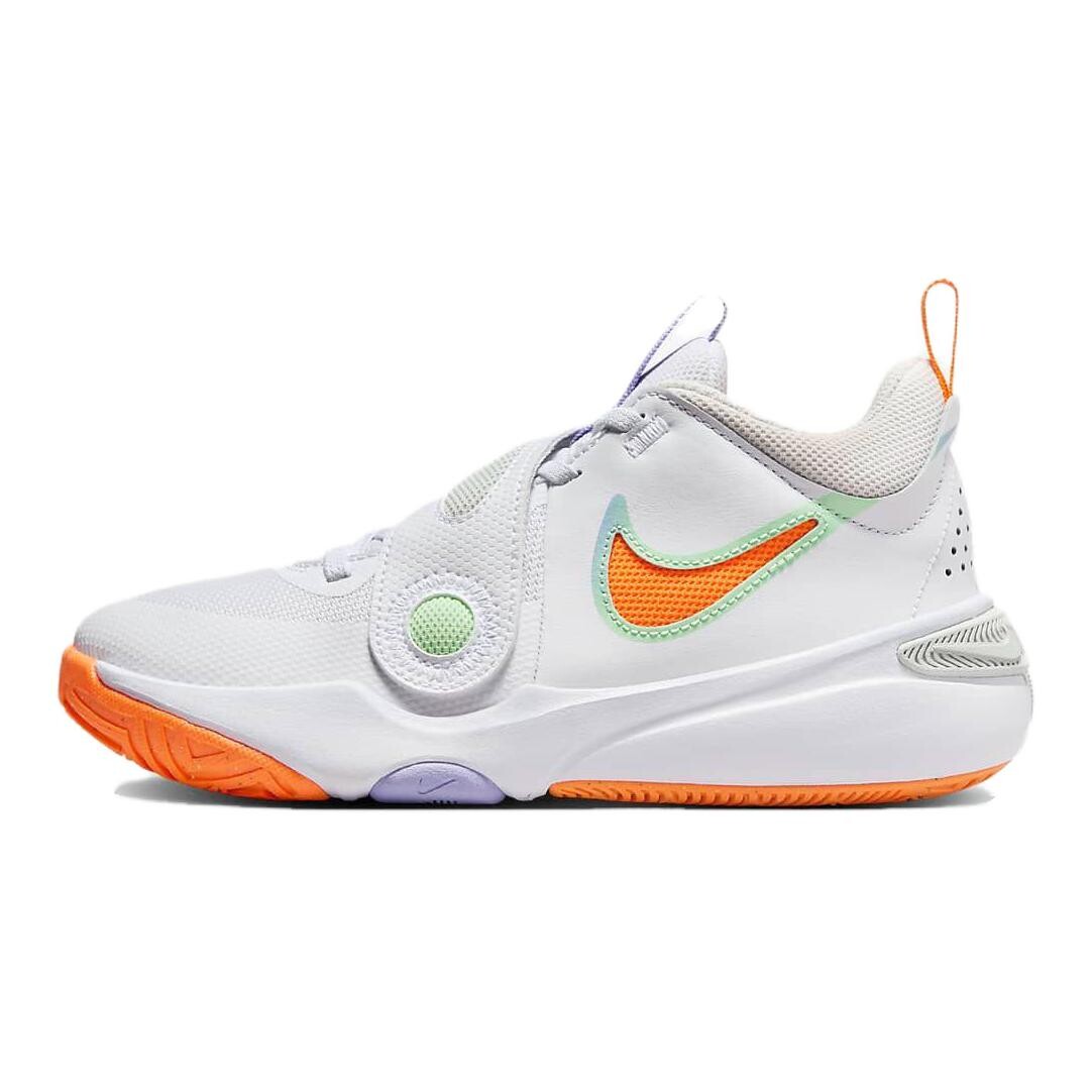 

Детские баскетбольные кроссовки Nike Team Hustle D 11 GS, White/Vapor Green/Pulse Purple/Dutch Orange
