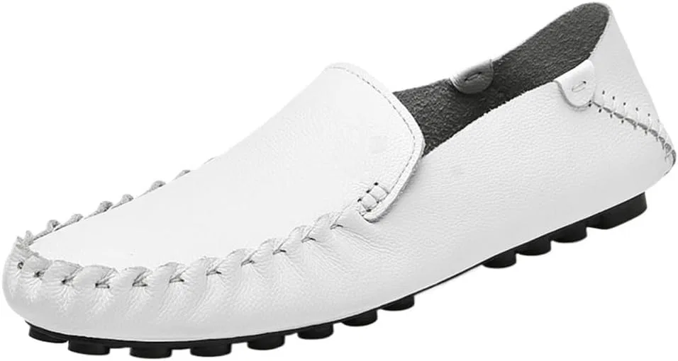 Мокасины Leather White DHFIRUFSHLO