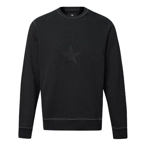 

Толстовка Men's Converse Logo Printing Round Neck Pullover Black, черный