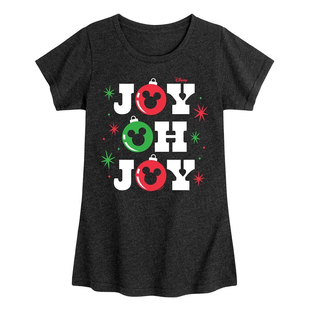 

Футболка с рисунком Микки Мауса Disney's Joy Oh Joy для девочек 7–16 лет, цвет Heather Black