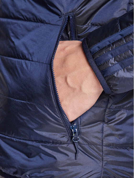 Демисезонная куртка regular fit Padded Hooded Puffer Jacket HL9210 Adidas, синий — фото 4