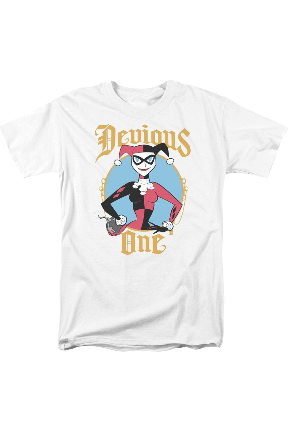 

Футболка Batman Devious One с коротким рукавом для взрослых Gildan, белый