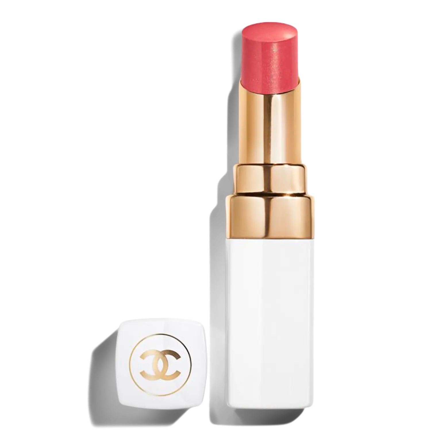 

Увлажняющий тонирующий бальзам для губ ROUGE COCO BAUME SATIN - возможность наслаивания цвета. CHANEL, 918 MY ROSE (fresh pink)