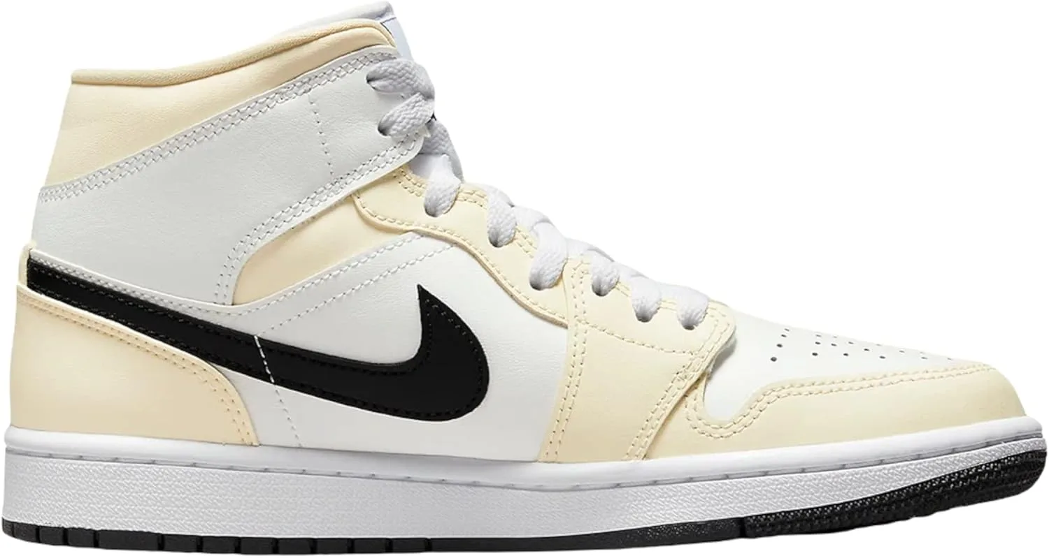 Мужские кроссовки Jordan Air 1 Mid Hi-Top Nike, белый — фото 2