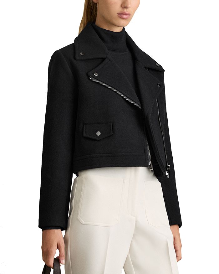

Куртка Arlow Wool Blend Biker REISS, синий