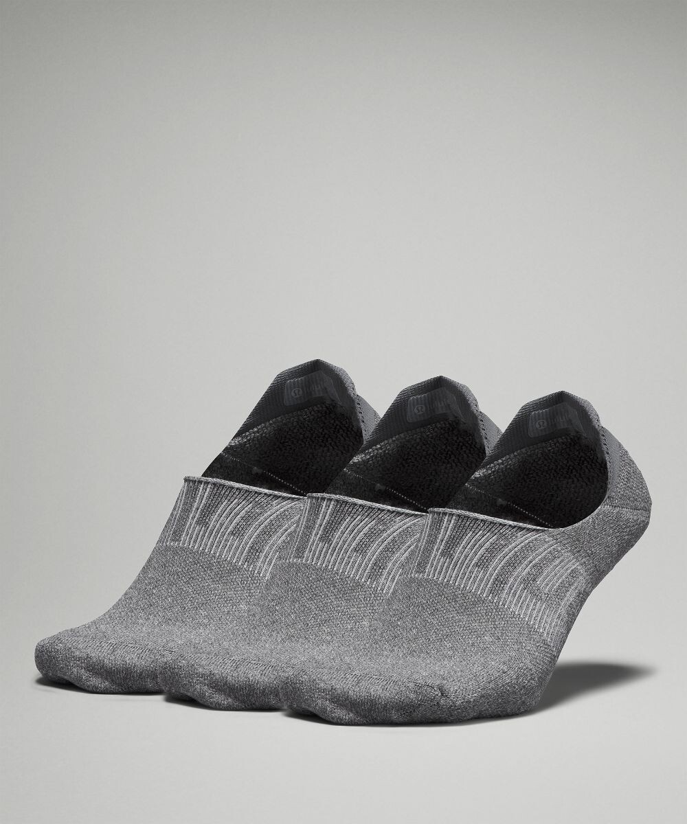 

Мужские носки Power Stride No Show с активным сцеплением 3 шт Lululemon, серый