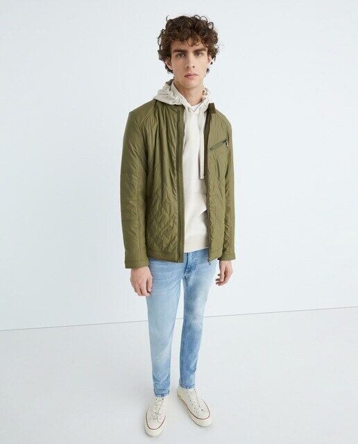 

Мужская куртка с эффектом кожи Guess, зеленый