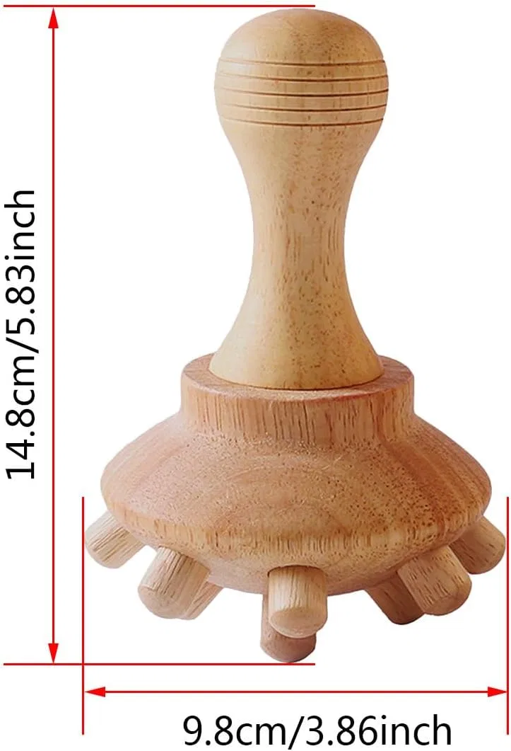 Деревянный массажер-гриб для тела Generisch, Long Handle Octopus Massager — фото 4