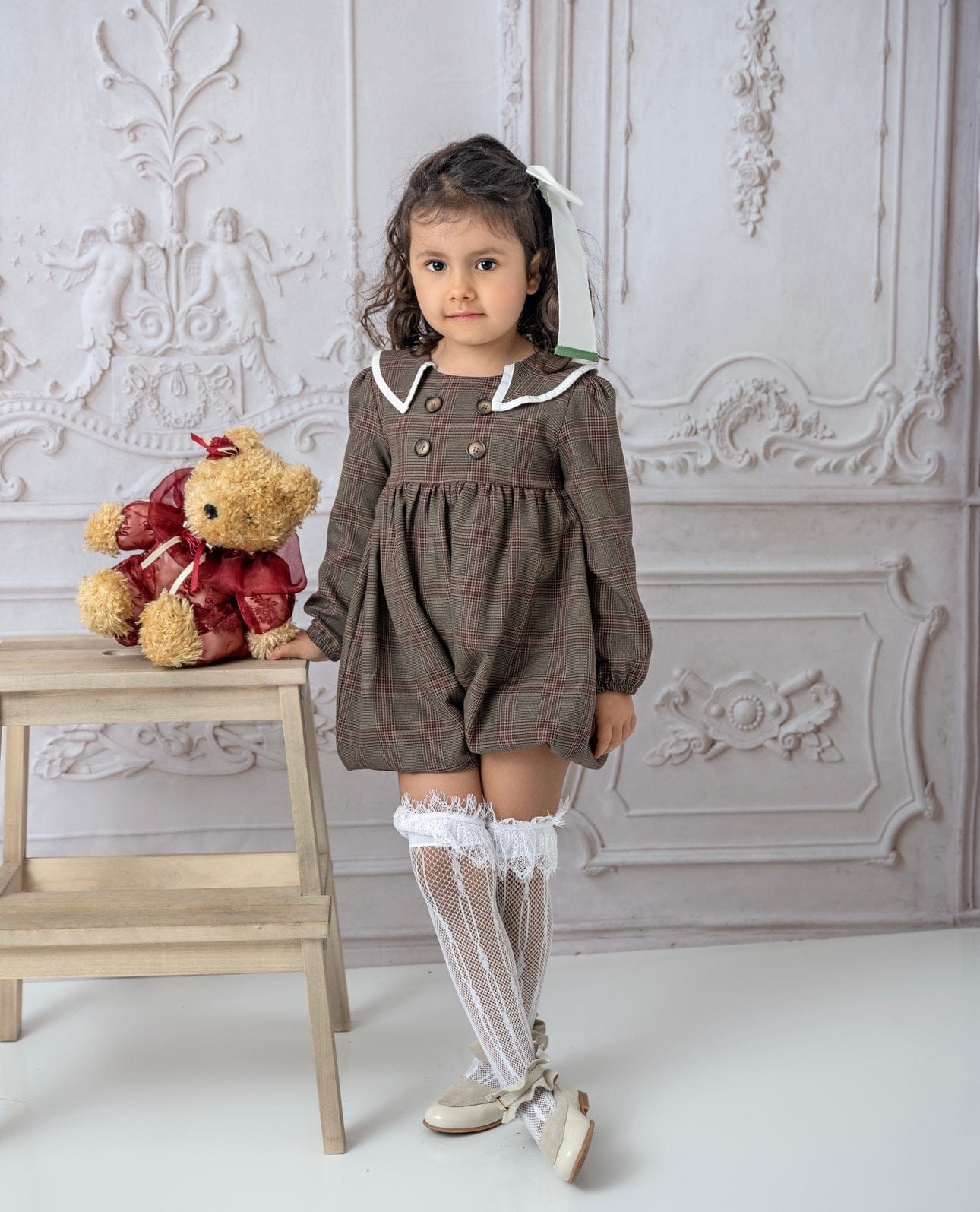 Блумер Blair Estate Tweed Petite Maison Kids, коричневый — фото 4
