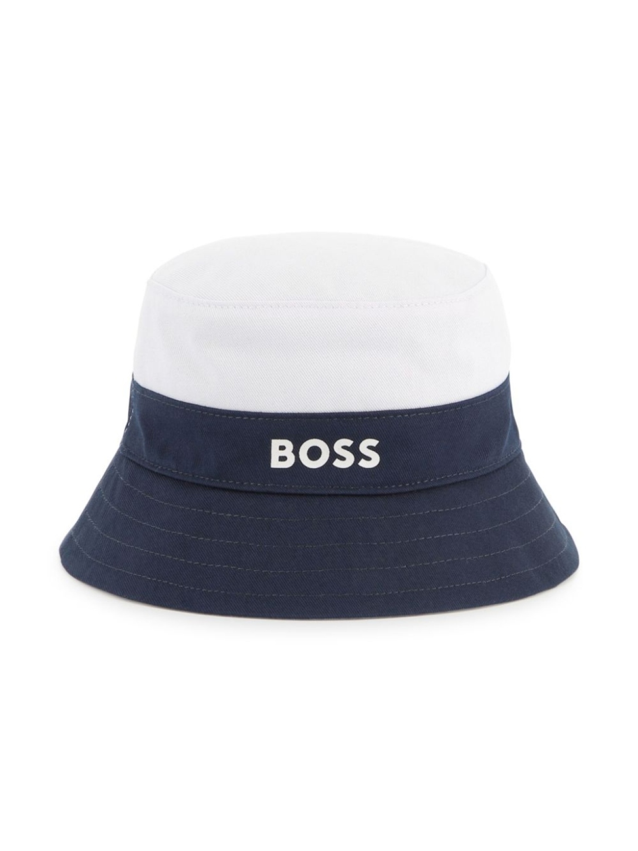 

BOSS Kidswear панама с логотипом, синий